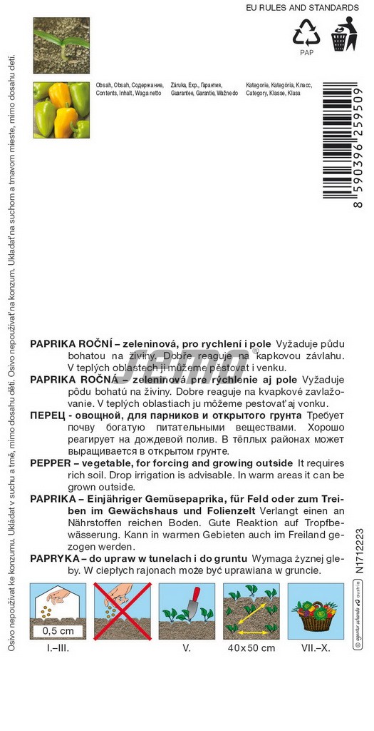 Paprika ročná Goldus F1 S