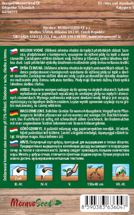 Melón vodný CRIMSON SWEET