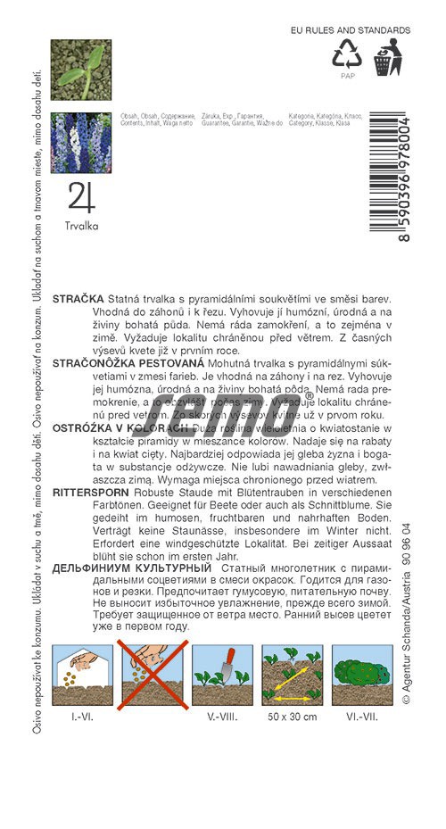 Stračonôžka Pacific zmes 0,25g S