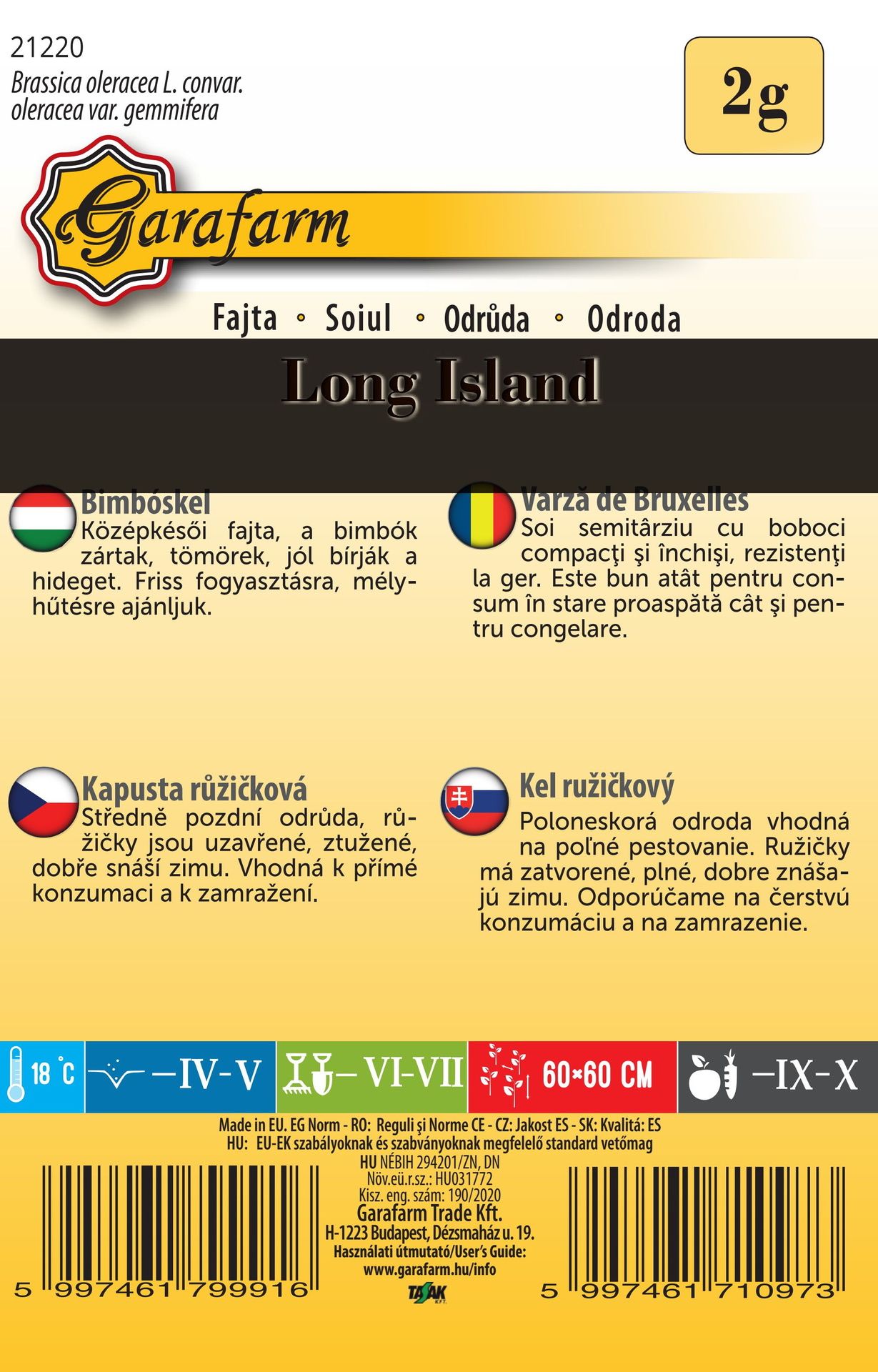 Kel ružičkový LongIsland 2g