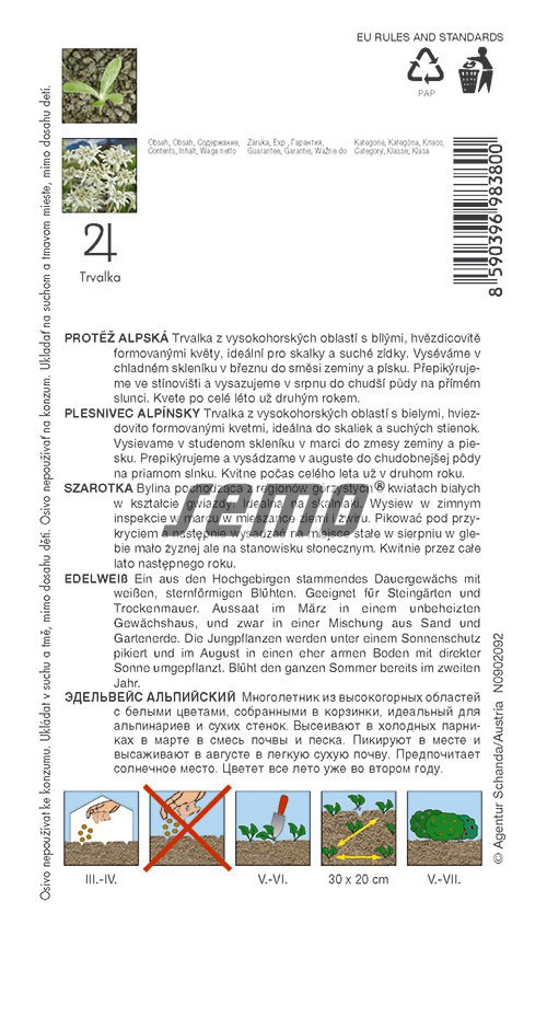 Plesnivec Alpínsky 0,1g S