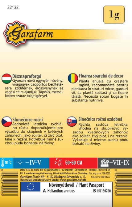 Slnečnica SUNSPOT ozdobná 1g