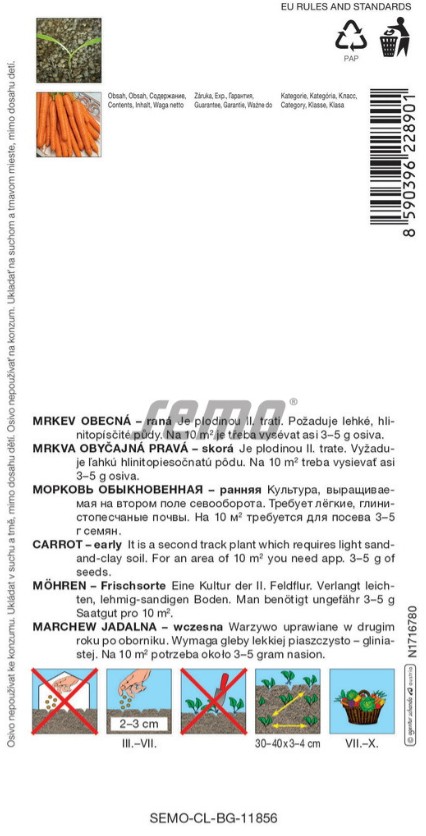 Mrkva skorá Hami F1 400s S