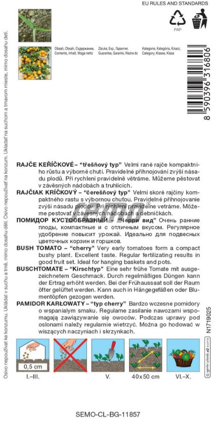 Rajčiak kričkový Minigelbus F1 40s S