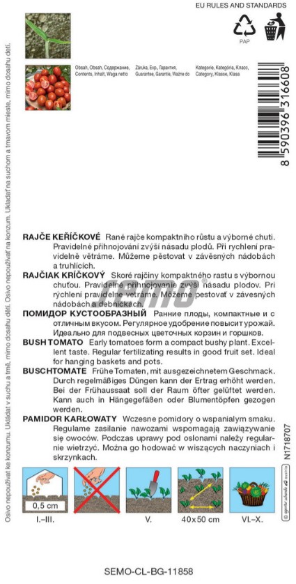 Rajčiak kričkový Minipeelus F1 40s S