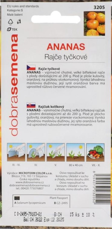 RAJČIAK KOL. ANANAS 15s