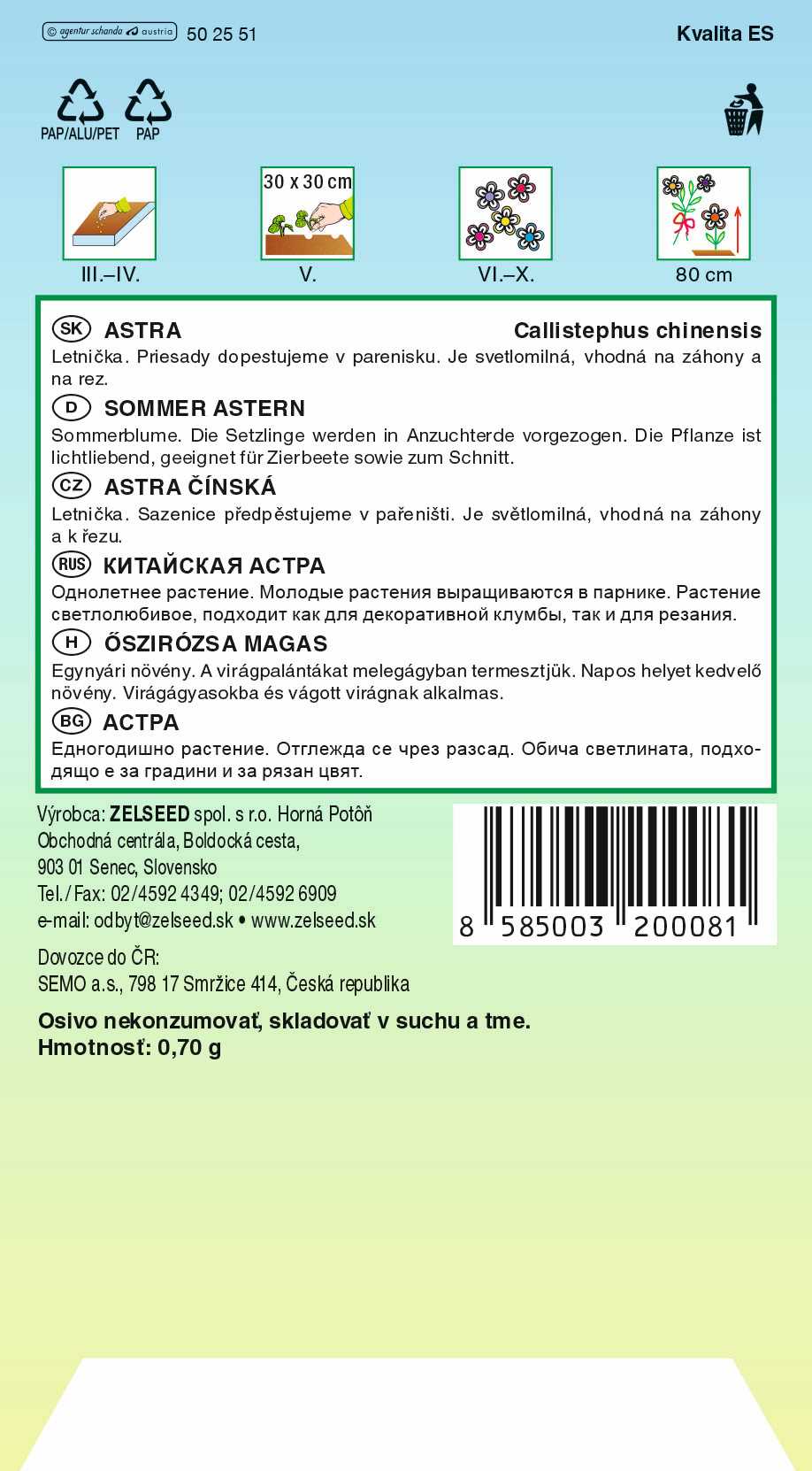 Astra BUKETT vysoká zmes Z