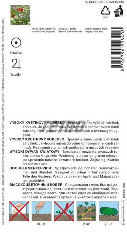 Kvetinový koberec Květena Venkova 6g