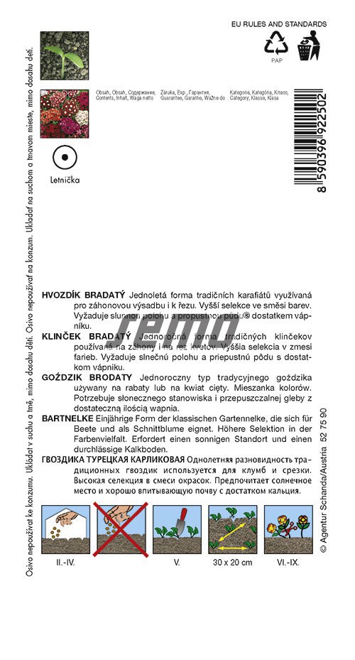 Klinček bradatý zmes 0,3g S