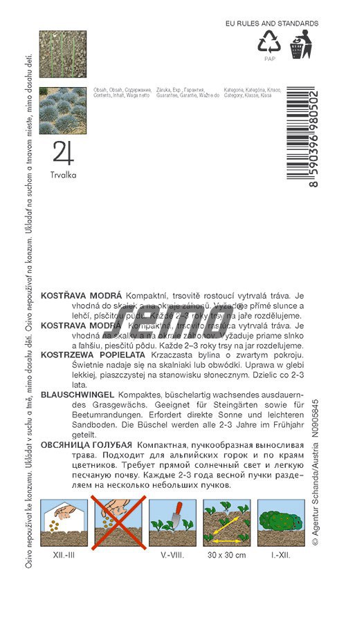 Kostrava modrá Varna 0,4g S