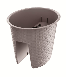 Kvetináč na zábradlie RATOLLA 29,6cm DRLB300 Mocca