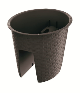 Kvetináč na zábradlie RATOLLA 29,6cm DRLB300 Hnedá