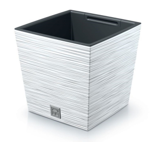 Kvetináč Furu square Low 24cm 10L biely DFS240