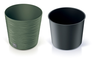Kvetináč FURU Round 25cm, 9L DFR250 zelený