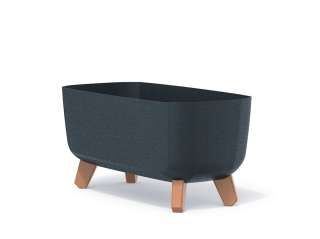 Misa Gracia +nohy 39x19,5cm v.18,7cm Antracit+WOOD