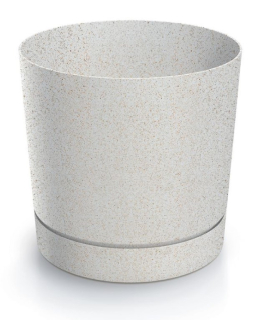 Obal Tubo+miska 15x15cm, 1,8L drevo+biely