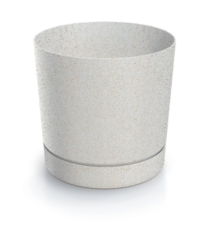 Obal Tubo+miska 19,8x19,6cm, 4,6L drevo+biely