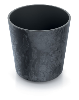 Kvetináč URBI ROUND EFFECT 30cm antracit