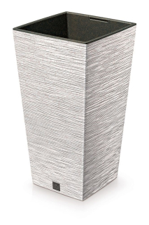 Kvetináč FURU SQUARE 20cm 11,5/5L biely DFSH200W