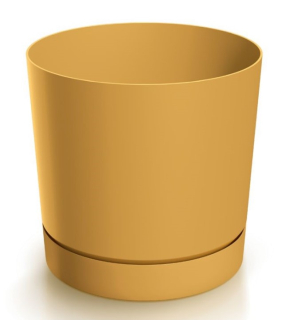 Obal Tubo+miska 19,8x19,6cm, 4,6L horčica