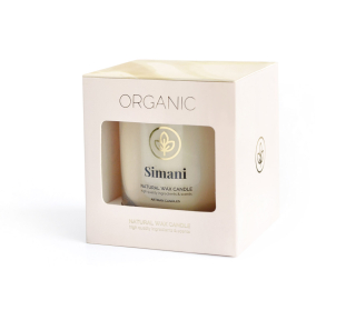 Sviečka drev.knot 250g Organic Simani 83hod.