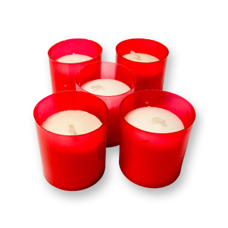 Náplň parafínová 50g WK60, lisovaná, biela,červená