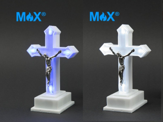 KAHANEC LED KRÍŽ biely/modrý