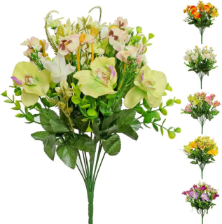 Kyt.Orchidea +mix drobných kvetov 6farieb