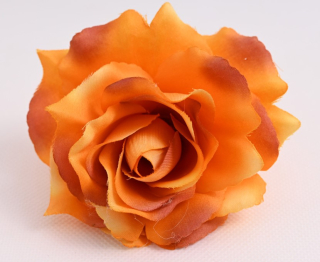 V.Ruža rozkvitnutá pr.10cm R1 Oranžová