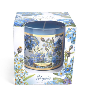 Sviečka voňavá v skle Flores 180g Nezábudka 32hod