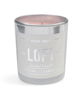 Sviečka voňavá v skle Loft ružová 130g 32hod