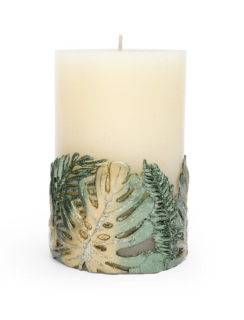 Sv.Monstera zelený valec 8x13cm, 570g, 90hod,