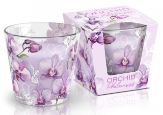 Sviečka voňavá v skle 115g ORCHID PHALAENOPIS 30h