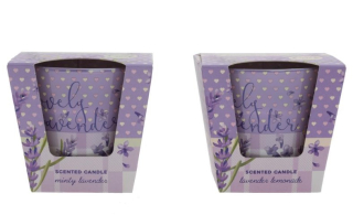 Sviečka voňavá v skle 115g LOVELY LAVENDER 30hod.