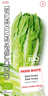 Šalát rímsky PARIS WHITE BIO 0,4gr DobraSemena