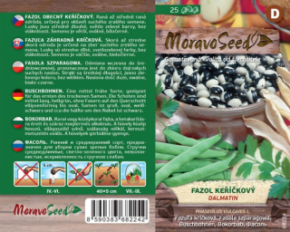 Fazuľa kríčková zelená Dalmatin Moravoseed