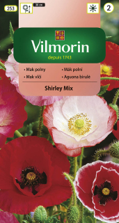 Mak vlčí SHIRLEY MIX červený V