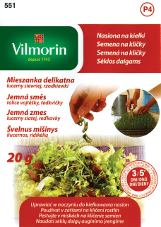 Klíčky JEMNÁ ZMES Vilmorin P551