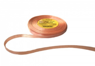 Stuha satén 0,6cm/35y broskyňová 124