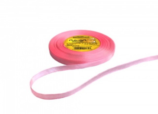 Stuha satén 0,6cm/35y ružová-neon 307