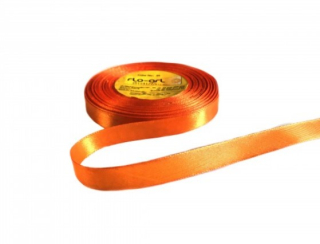 Stuha satén 1,2cm/35y oranžová 25