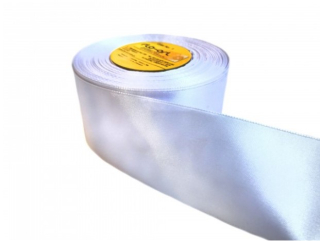 Stuha satén 5cm/35y biela 1