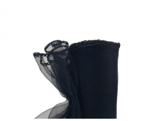 ORGANZA 12cm/8m CZARNY - Čierna