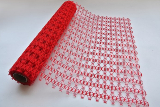Sieťka tkaná 45cm/5y Červená
