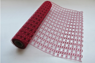 Sieťka tkaná 45cm/5y Bordo
