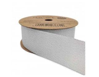 Stuha Metalik DeLux 4cmx9m Strieborná