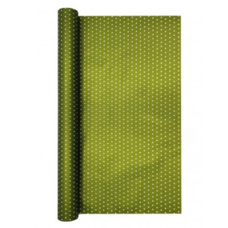 Fólia satén bodky 50cm/8m 10C - oliva