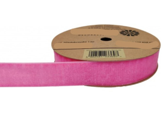 Stuha zamat 2,5cm/10y (9m) Ružová
