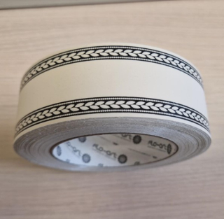 Stuha smútočná 4cm/50yrd Krémová