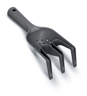 Hrabličky vysievacie R FORK 3 zubé, 25cm čierne
